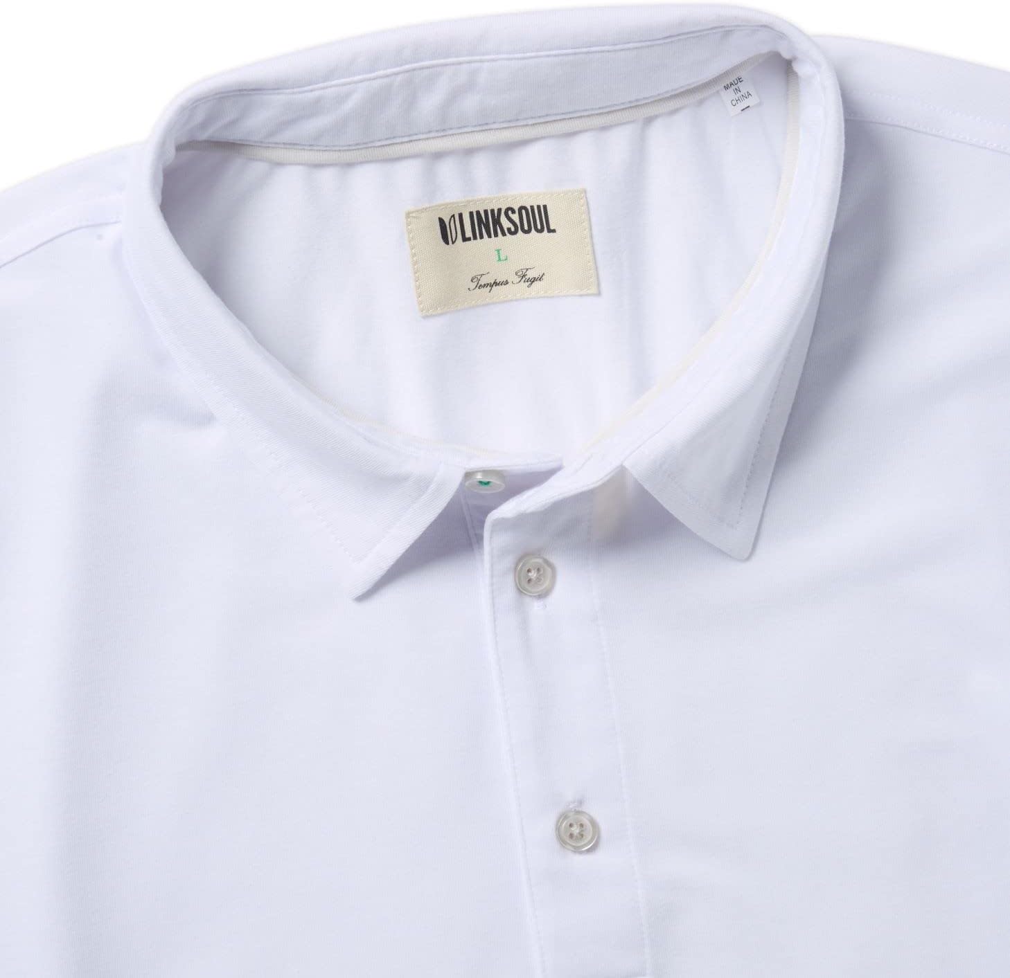 Linksoul Delray Polo - Solid-WHTHTHR-XL - Image 2