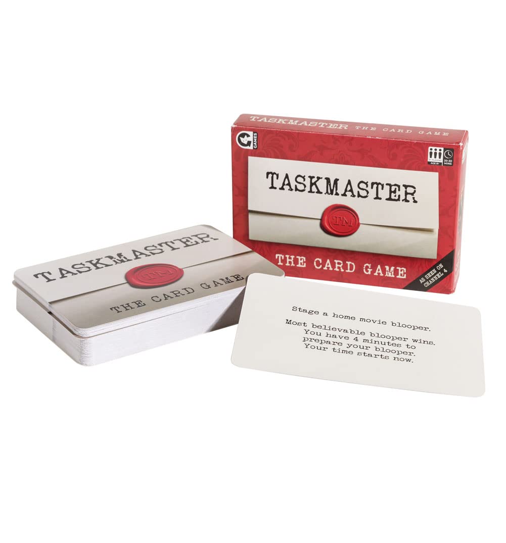 Ginger Fox Games Ltd Taskmaster Travel Sized Card Game, Officially Licensed