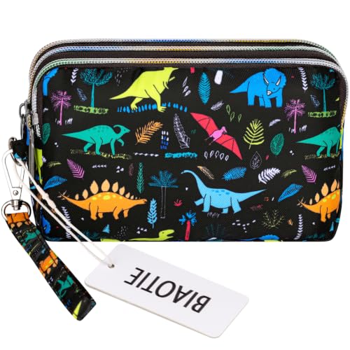 Image of BIAOTIE Large Capacity Wristlet Wallet - Women Printed Nylon Waterproof Handbag Clutch Purse