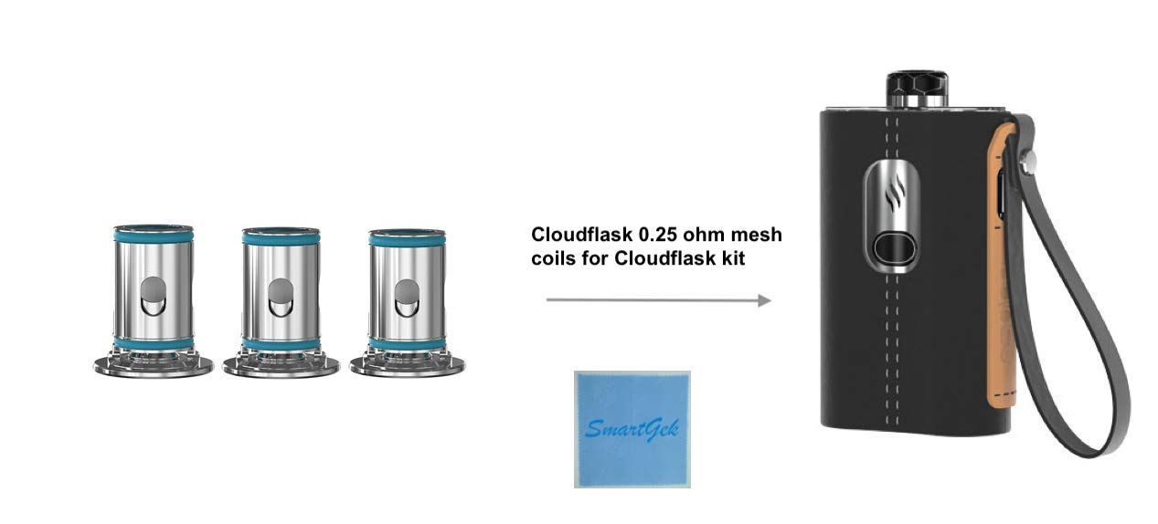 Aspire Cloudflask 0.25ohm Nicotine Free Power Coils (Pack of 3) :  Amazon.de: Electronics & Photo