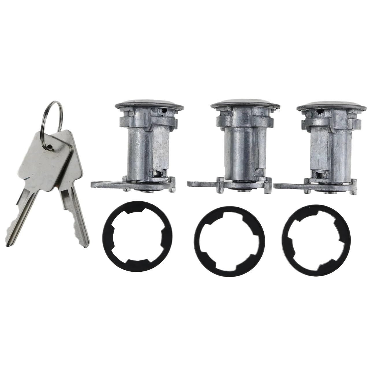 Set of 3 Door Lock Cylinders with Keys 8122874K3 for Jeep Wrangler YJ