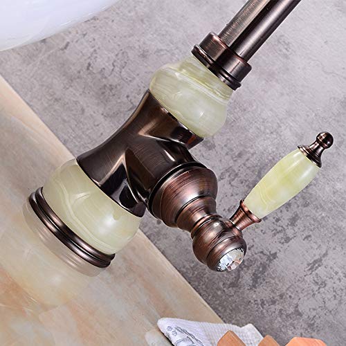 Robinet d'eau chaude/froide pivotant pour évier de cuisine bas