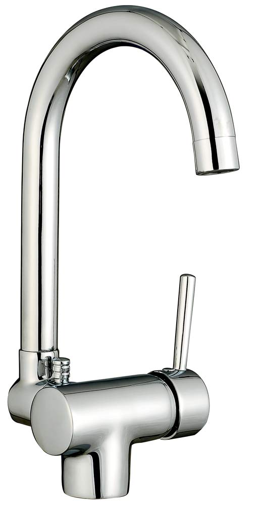 Grifo mezclador plegable para cocina bajo la ventana