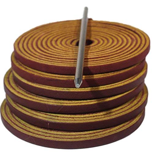 TOFL Softball and Baseball Glove Lace Kit | Mitt Lace Glove Repair Lacing Kit | 6 Leather Laces with Lacing Needle for Catchers Glove…