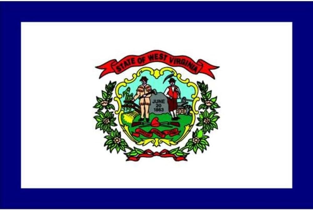 Annin Flagmakers West Virginia State Flag USA-Made to Official State Design Specifications, 3 x 5 Feet (Model 145860)