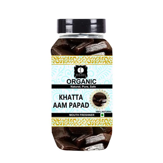 EDZZEL Natural Khatta Aam Papad Traditional Premium Quality Indian Origin ( Pack of 1 ) 200 Gm