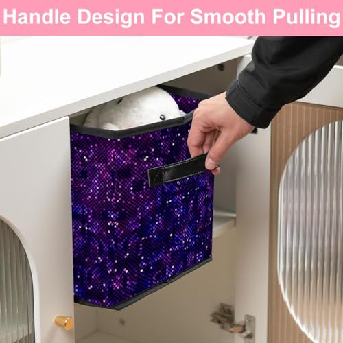 Organisateur de poubelles violet spatial pour ranger les jouets