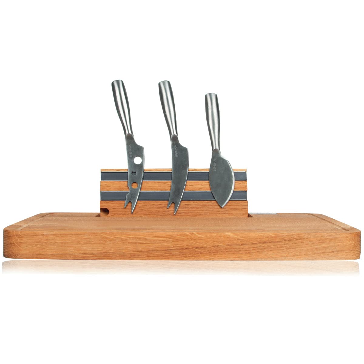 BOSKA 320083 Friends - Juego de tabla de quesos con cuchillo, madera, natural