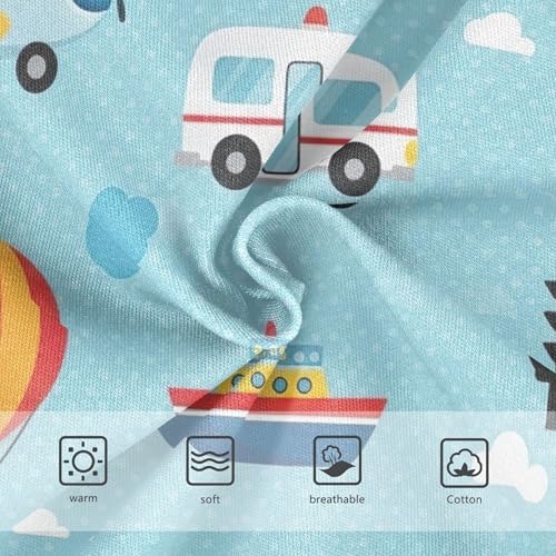 Cute Cartoon Vehicles Cars Blue Panties Little Girl Toddlers Underwear Floral Cotton Aesthetic Briefs Undies Kids 2t3