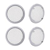 Circular Screen Vent Cover, Metal Mesh, 2-Inch Diameter,4-Pack