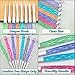 Hobekoee Inline Crochet Hooks Set,8PCS Plastic Crochet Hooks Long Crochet Hook Set with Case,Colorful Non-Slip Crochet Needles for Crocheting Yarn,Size 2.5mm-6mm