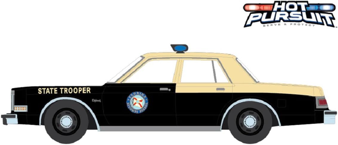 Truck 1/64 1983 Dodge Diplomat, Florida Highway Patrol, Hot Pursuit Series 45 43030-B