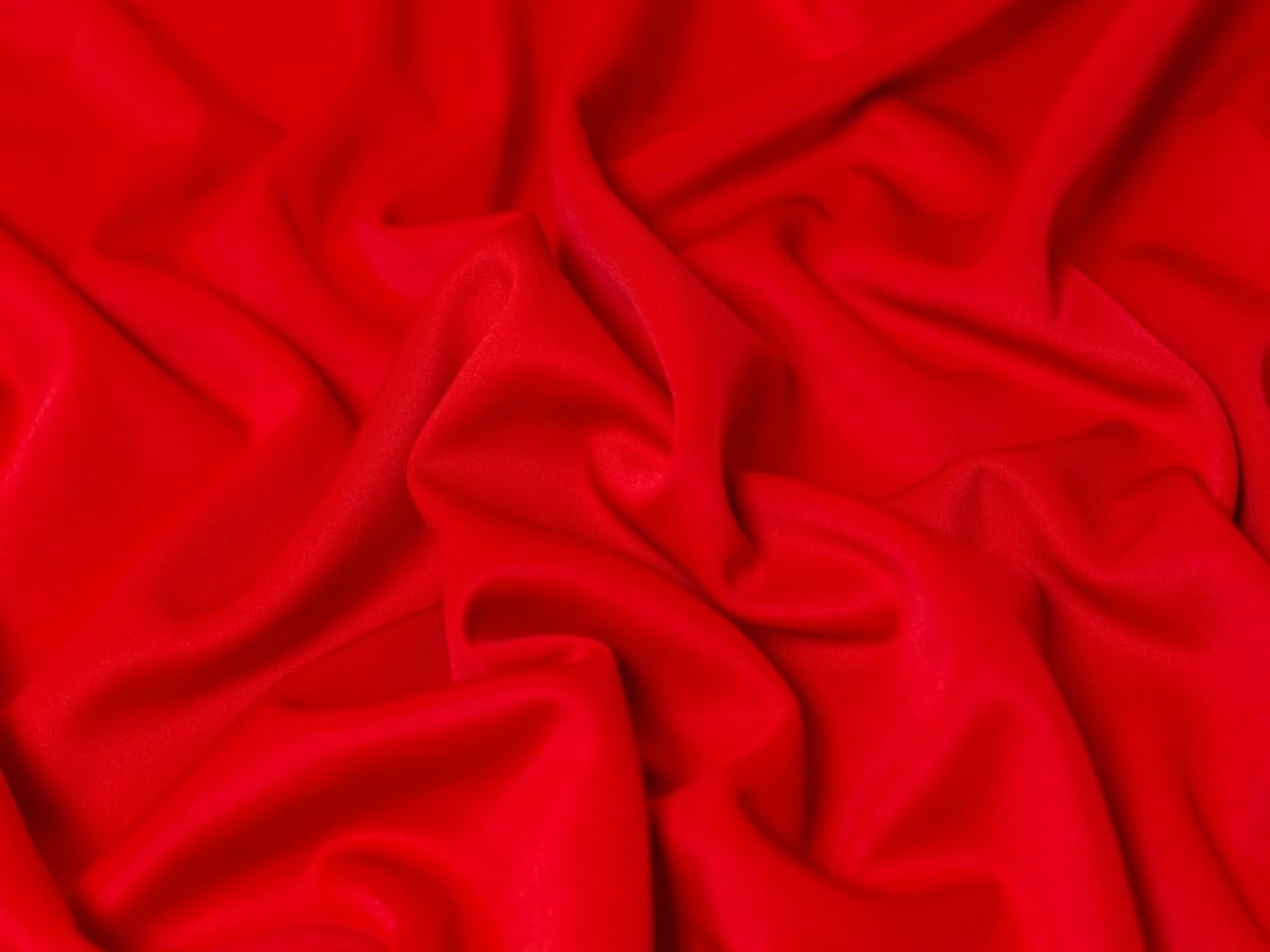 Minerva Core Range Scuba Stretch Knit Fabric Red - Medium Weight & Suitable for Dressmaking - Approx Width: 160cm / 64" - Sold per metre