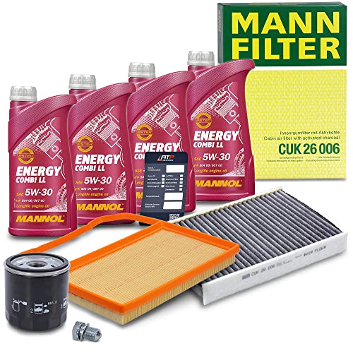 Inspektionspaket Filterset Mit Motoröl 5W-30 - Komplettset Für Volkswagen & BMW