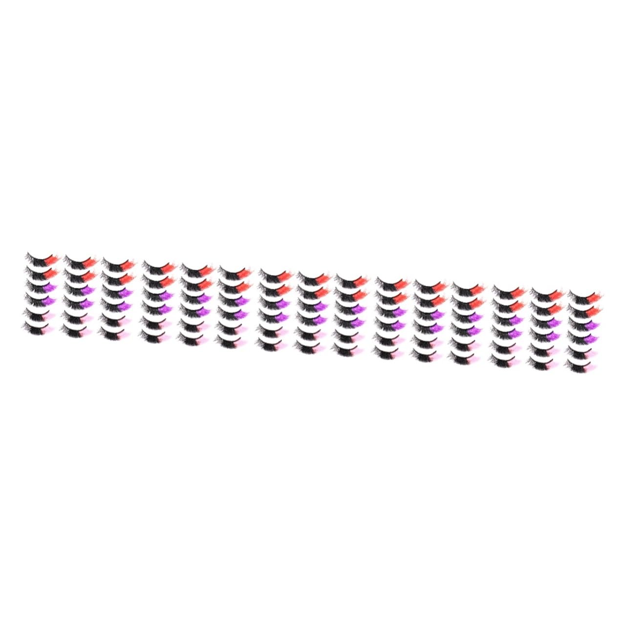 minkissy 45 Paia Ciglia finte imitazione ciglia rosa ciglia cosplay ciglia finte colorate ciglia russe soffici ciglia colorate ciglia finte di ciglio Volpe Imitazione