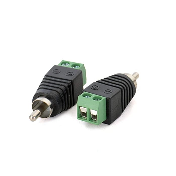 Buy AILTECK Phono RCA Male Plug to AV Screw Terminal Audio Video