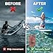 TAINAT 30L Sand Anchor Bag, 2 in 1 Waterproof Dry Bag for Small Boat, PWC Anchor Kit with Adjustable Buoy Compatible with Jetski, Kayak, Water Sports