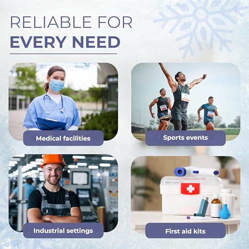 Image of Ever Ready First Aid Disposable Cold Compress - Instant Ice Pack for Injuries, Swelling & Pain Relief - 4.5 inch x 7 inch - 36 Pack