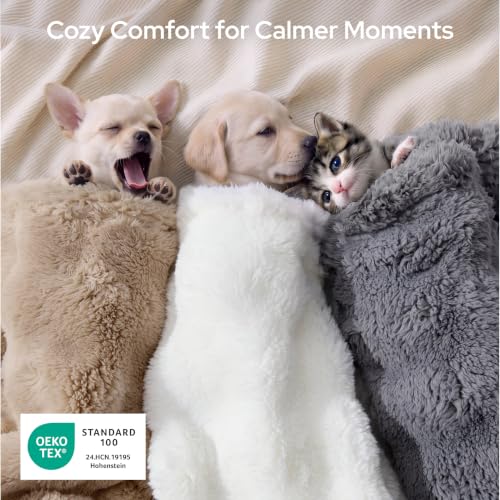 Bedsure Premium Bubble Dog Blanket for Small Dogs Puppy Cats 3 Pack 23×16" - image 2