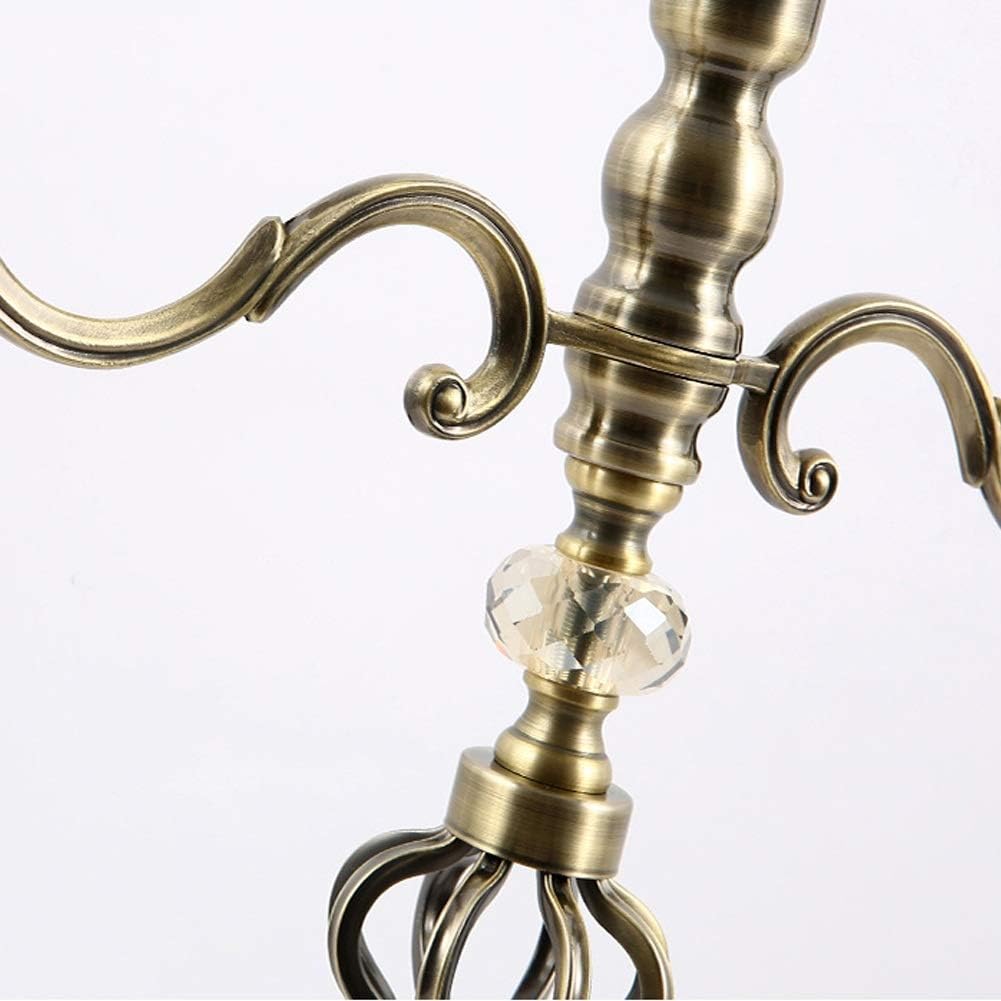 Candelabros de metal para bodas, 5 brazos, altura 64 cm, ideal para decoración de centros de mesa