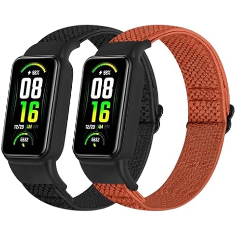TumpCez Solo Loop Elastic Nylon Bands Only Compatible with Amazfit Band 7 Straps,Soft Adjustable Stretchy Sport Replacement Strap for Amazfit Band 7 for Men Women Cover