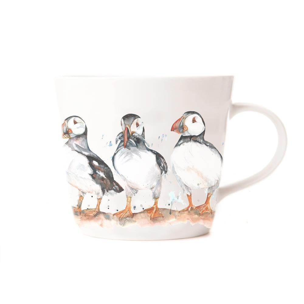 Nauticalia Meg Hawkins Puffin Trio Mug
