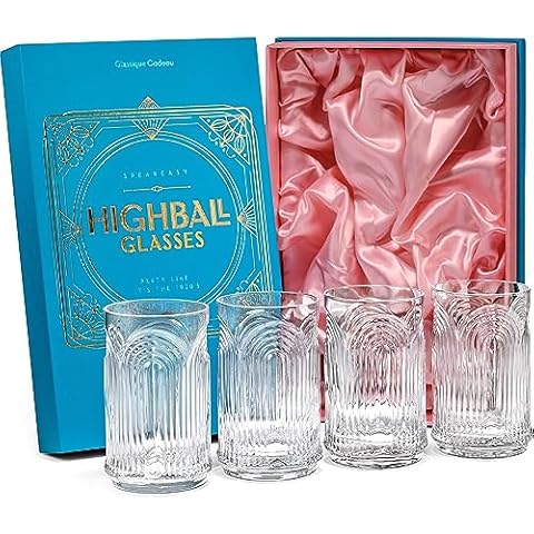 GLASSIQUE CADEAU Vintage Art Deco Highball Glasses Cover