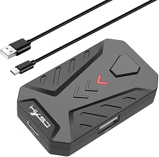 Moniss P8 Wired Keyboard Mouse Converter Portable Mobile Game Keyboard and Mouse Adapter with 3 USB Ports for Android System