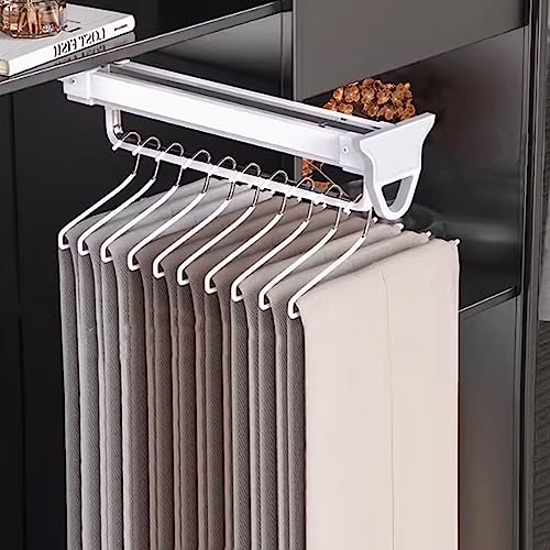 Porte-pantalons coulissant amovible pour penderie extensible