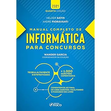 Capa do livro MANUAL COMPLETO DE INFORMÁTICA PARA CONCURSOS - 4ª ED - 2021