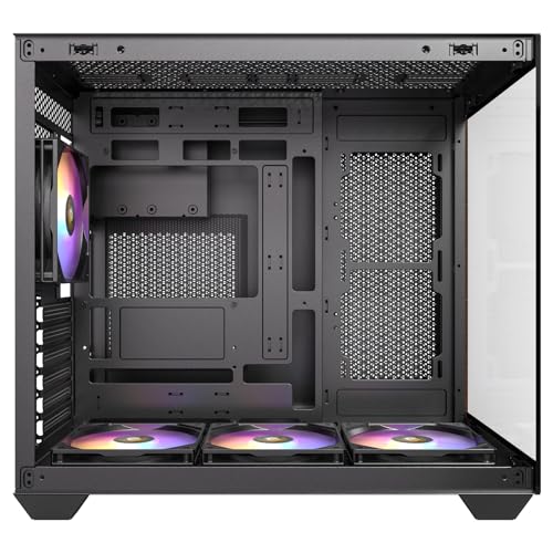 Antec CX800 Wood ARGB Mid Tower Gabinete para PC Gamer de Vidrio Templado Negro miniatura 7