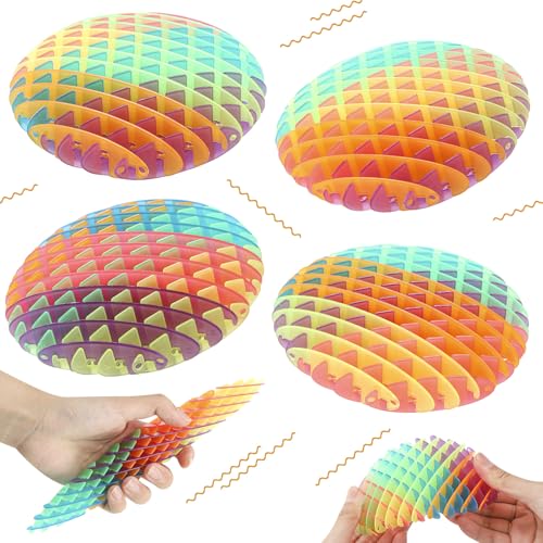 Lvefyti 4er Set Sensorisches Fidget Spielzeug, Bunte Stressabbau Wurm...