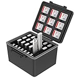 JJC 2IN1 USB Flash Drive Protective Case & Memory Card Holder for 25 USB Flash Drives + 9 SD + 18 Micro SD - USB Storage Case SD Card Case - Water-resistant