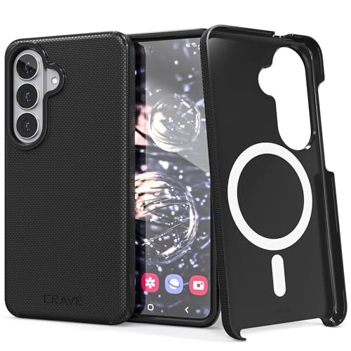 Image of Crave for Samsung Galaxy S26 Case, Compatible with MagSafe Shockproof Protection Dual Layer Case for Samsung Galaxy S26 (6.3 inch) - Black
