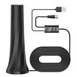 TV Antenna Indoor Long Range, Supports 4K 1080p Digital Antenna for Smart TV Indoor with Signal Amplifier 16ft HDTV Coax Cable