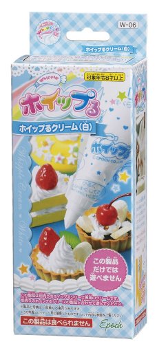 Cream white W-06 and Ru Ru whip whip imitation chantilly decoden argile liquide loisir créatif