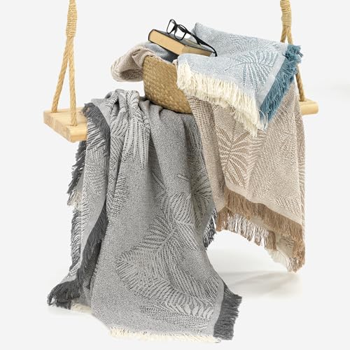 Couverture Palma beige pour réchauffer vos soirées cocooning au salon - 3