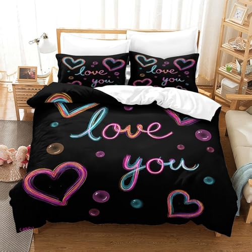 Housse de couette microfibre hypoallergique douce ado 3d