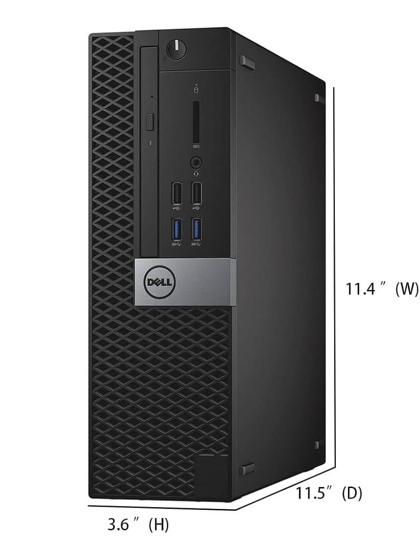 Dell Optiplex 3040 SFF - Ordenador de sobremesa (Intel Core i5-6500, 8 GB de RAM, disco duro de 500 GB, WiFi, Bluetooth, teclado QWERTY de EE.UU., Windows 11 Pro (reacondicionado)