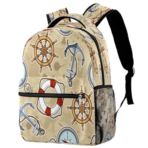 Sac à dos d'école multicolore marine 40cm pour adolescents et étudiants actifs