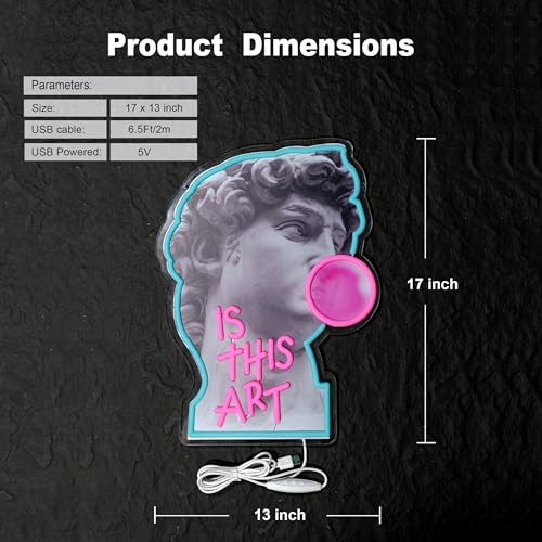 Image of is This Art Neon Sign Night Light for Bar Club Bedroom Hotel Pub Cafe Wedding Birthday Party Gifts