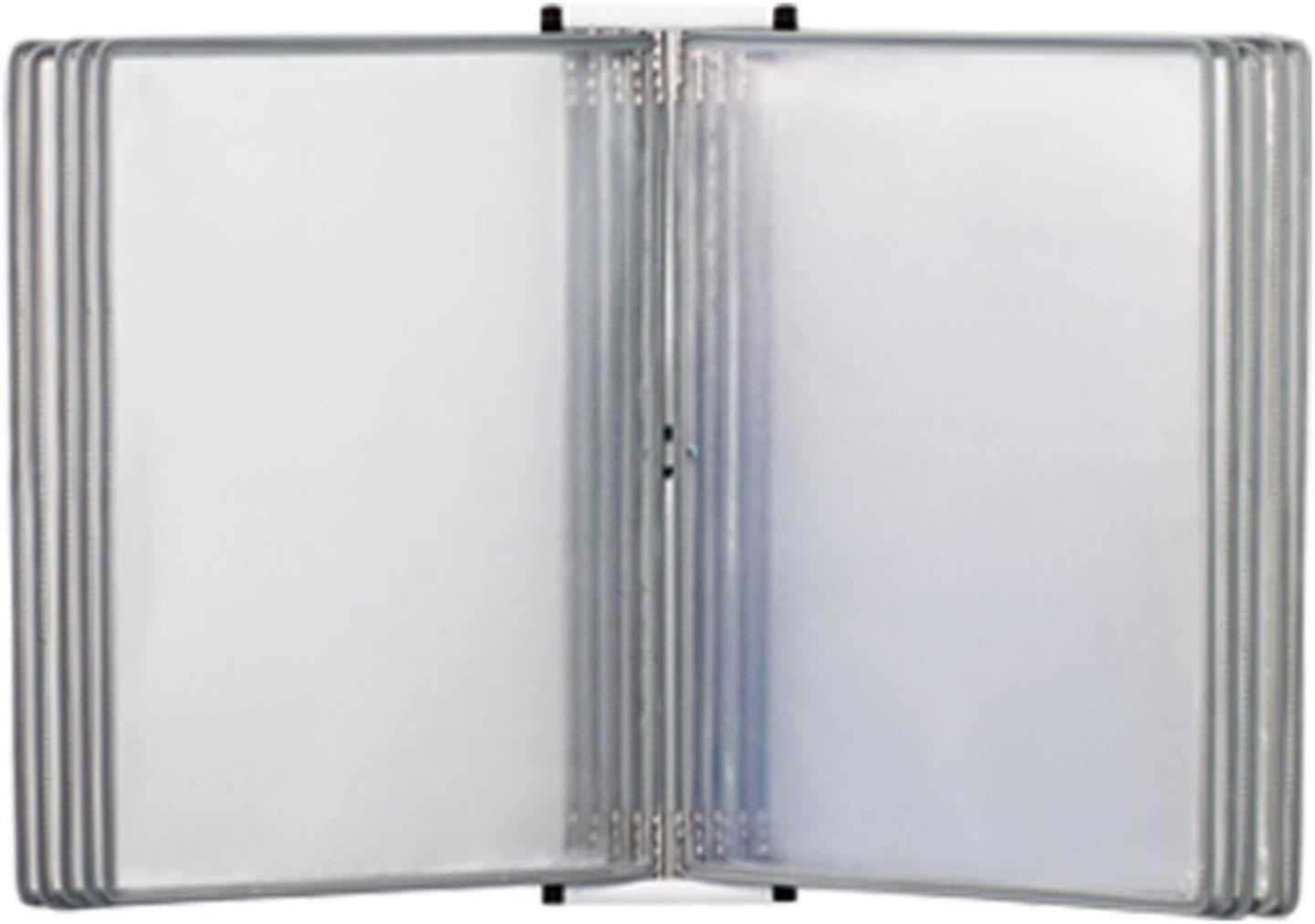 noxozoqm Wall Mount Reference Display, A4 Flip File Holder With 10 Letter-Size Pockets, Strong And Sturdy, Metal*PVC(Color:B)