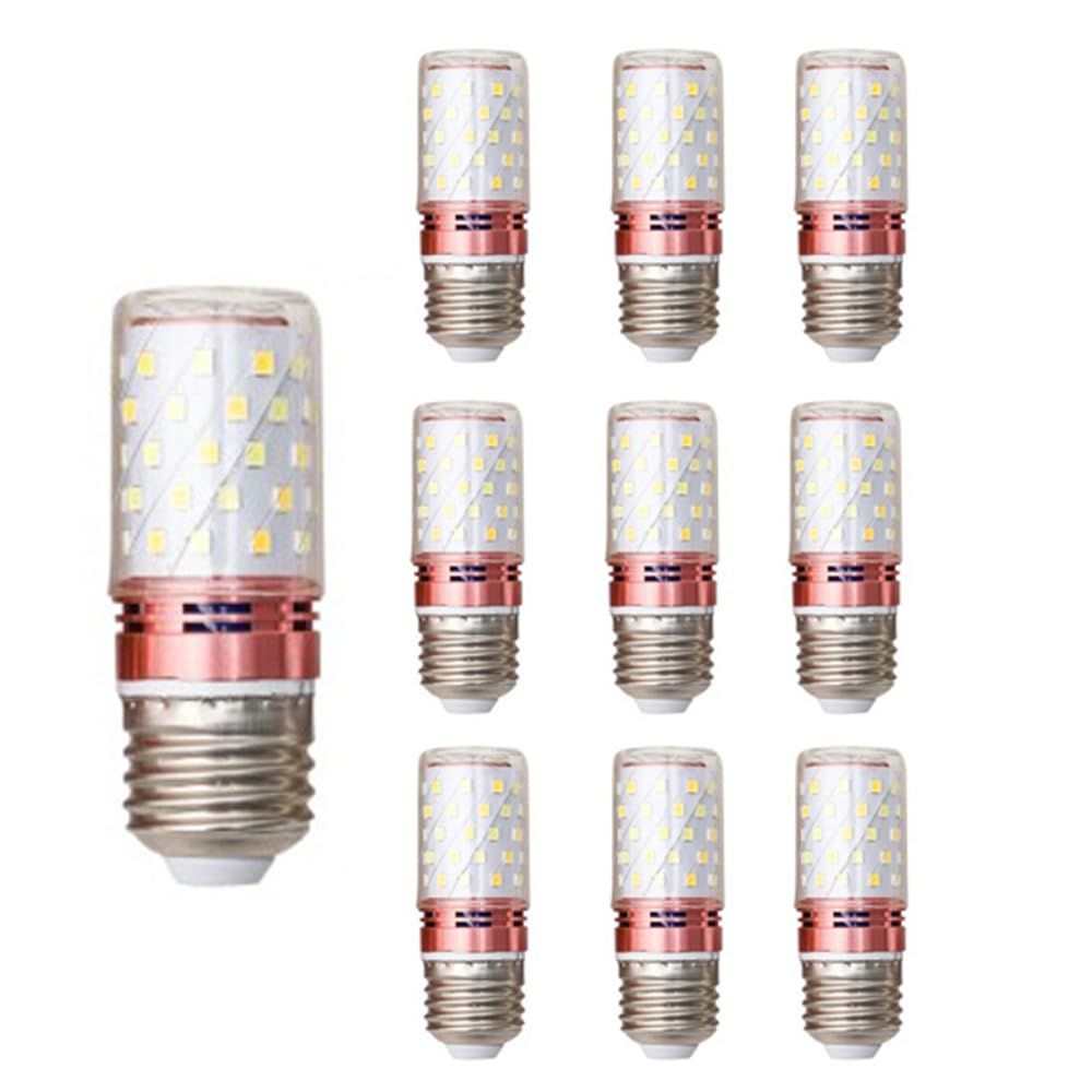 Paquete de 10 Bombillas Led de Maíz E27, Natural 4000 K 1600 Lm, Bombilla de Rosca E27 de 16 W Equivalente a Bombillas Incandescentes de 100 W, No Regulable, sin Parpadeo, Bombillas Led/Whit