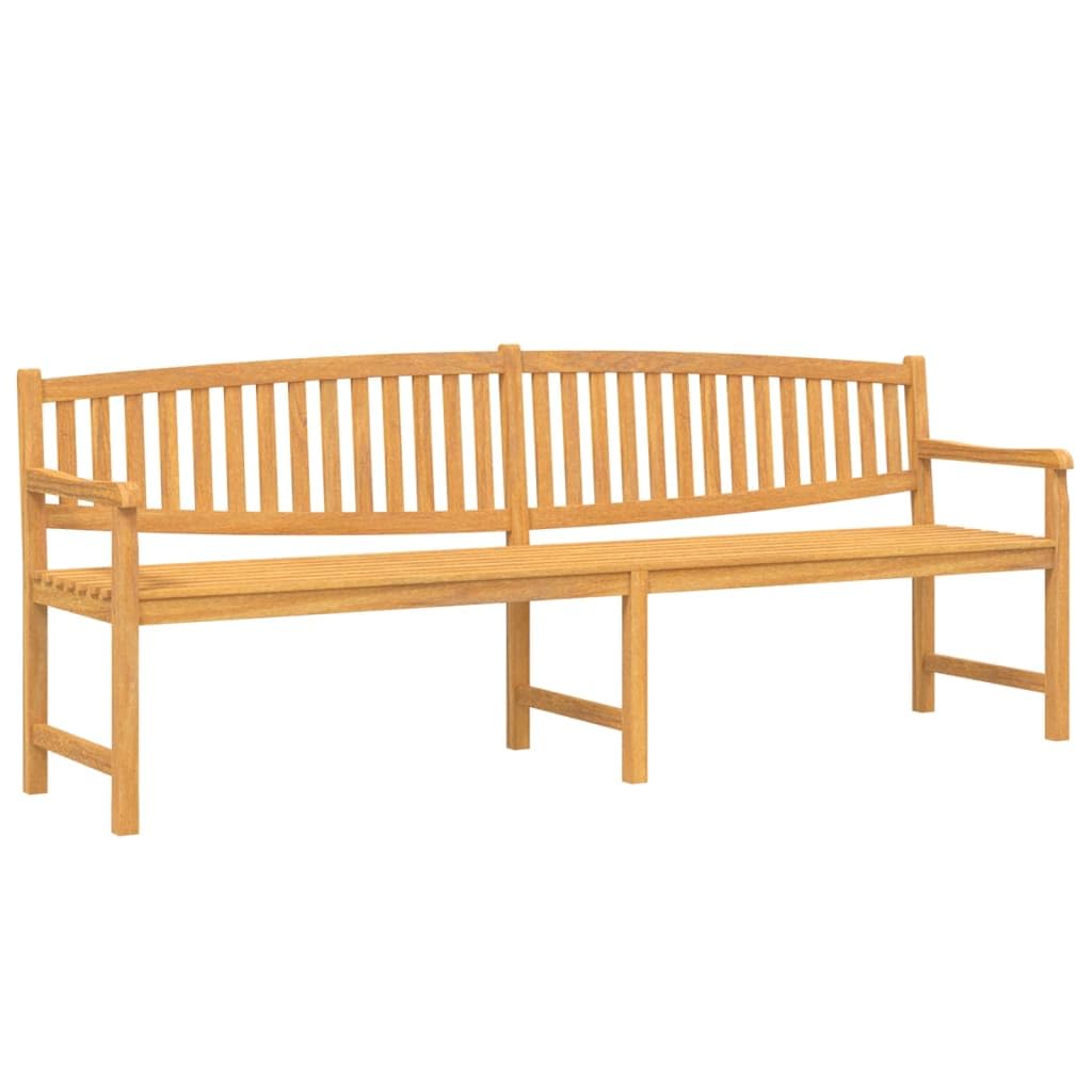 Mobili da esterno in legno massello di teak, 228 x 59,5 x 90 cm, seduta resistente alle intemperie, design elegante per giardino e giardino
