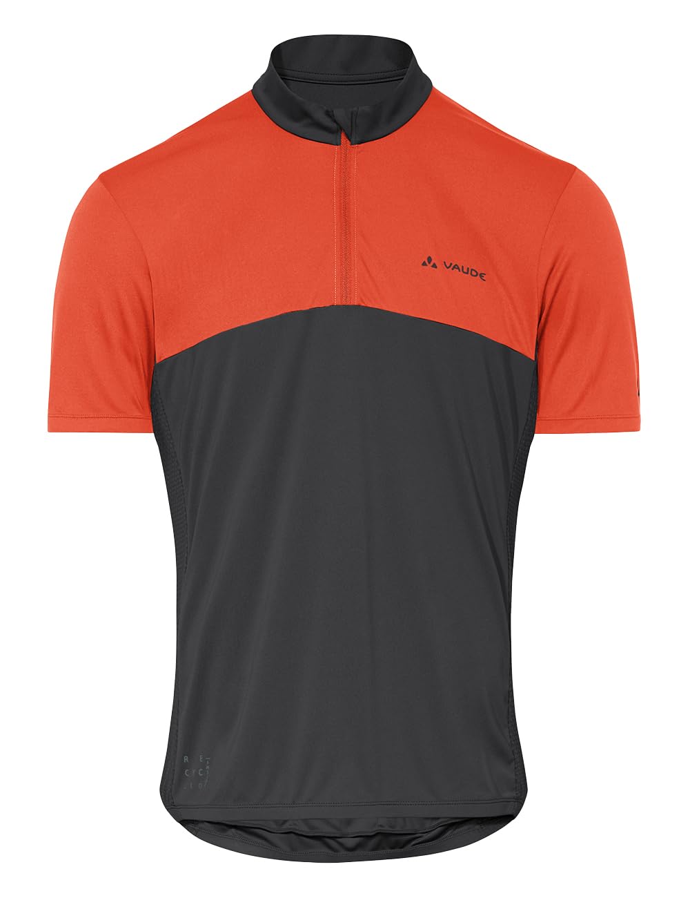 VAUDE Men's Matera HZ Tricot, Herren Rennrad Trikot, Passform: Slim fit, Glowing red/Black, S