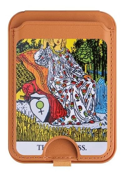 R2809 Tarot Card The Empress Magnetic Card Wallet Holder Stand with MagSafe for iPhone 16 15 14 13 Pro Max-image-20
