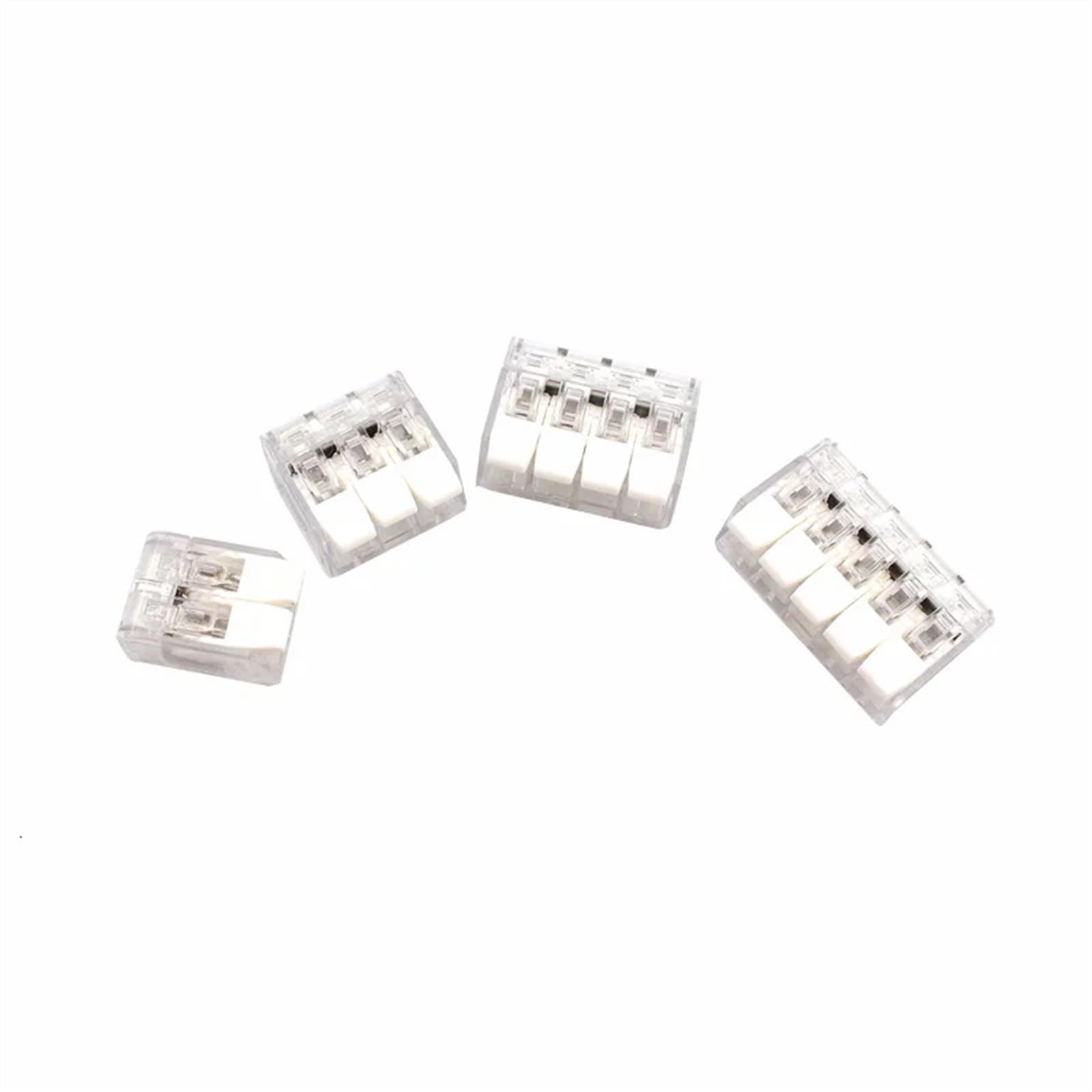 Connettore for cavi elettrici Connettori for strisce LED Mini gabbia a molla Universale compatto Cablaggio rapido Conduttori Terminale a inserimento(Lavender,30PCS)