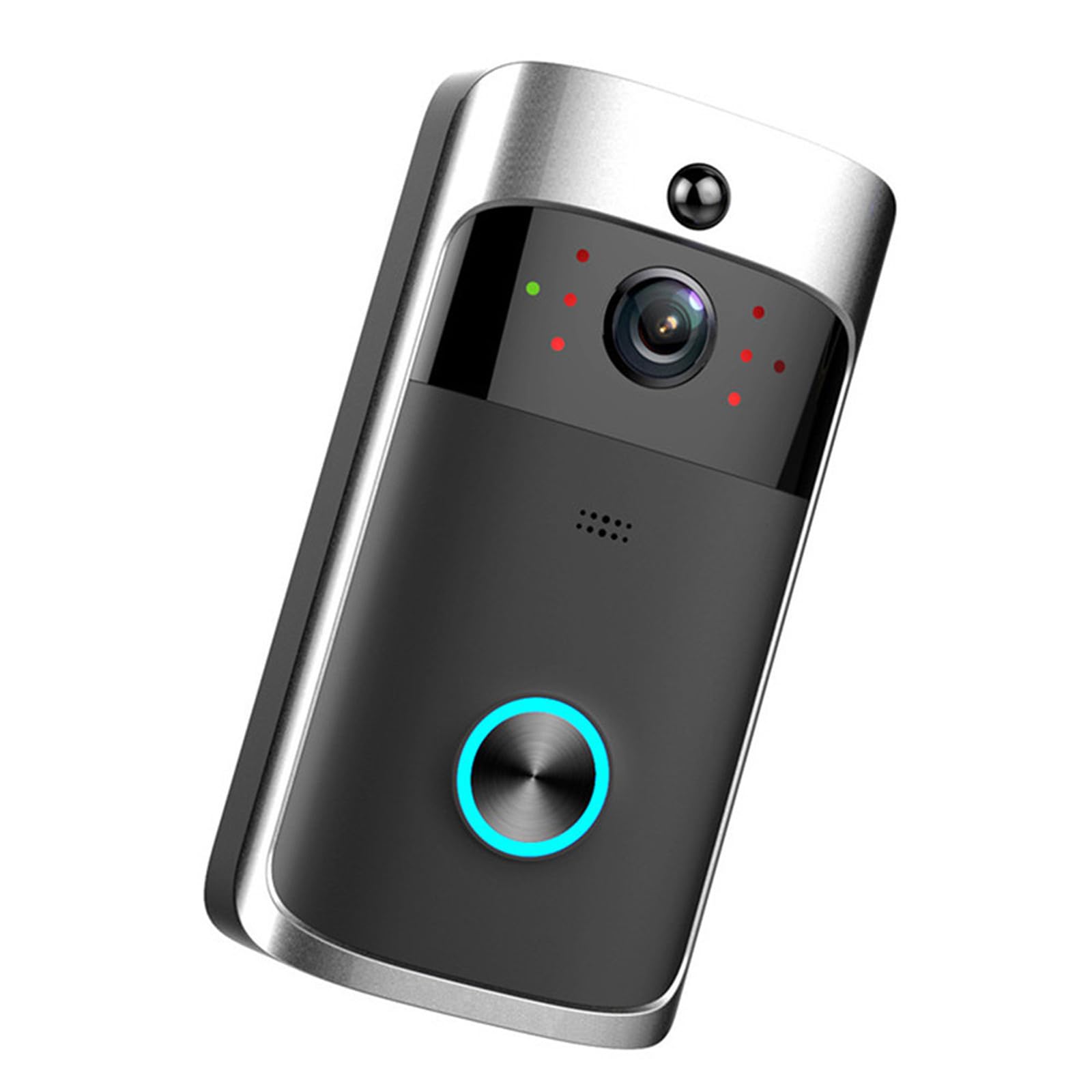 V5 - Timbre inalámbrico de cámara gran angular de 166 grados con detección de movimiento 720P HD con micrófono con cancelación de ruido, equipo de seguridad para el hogar