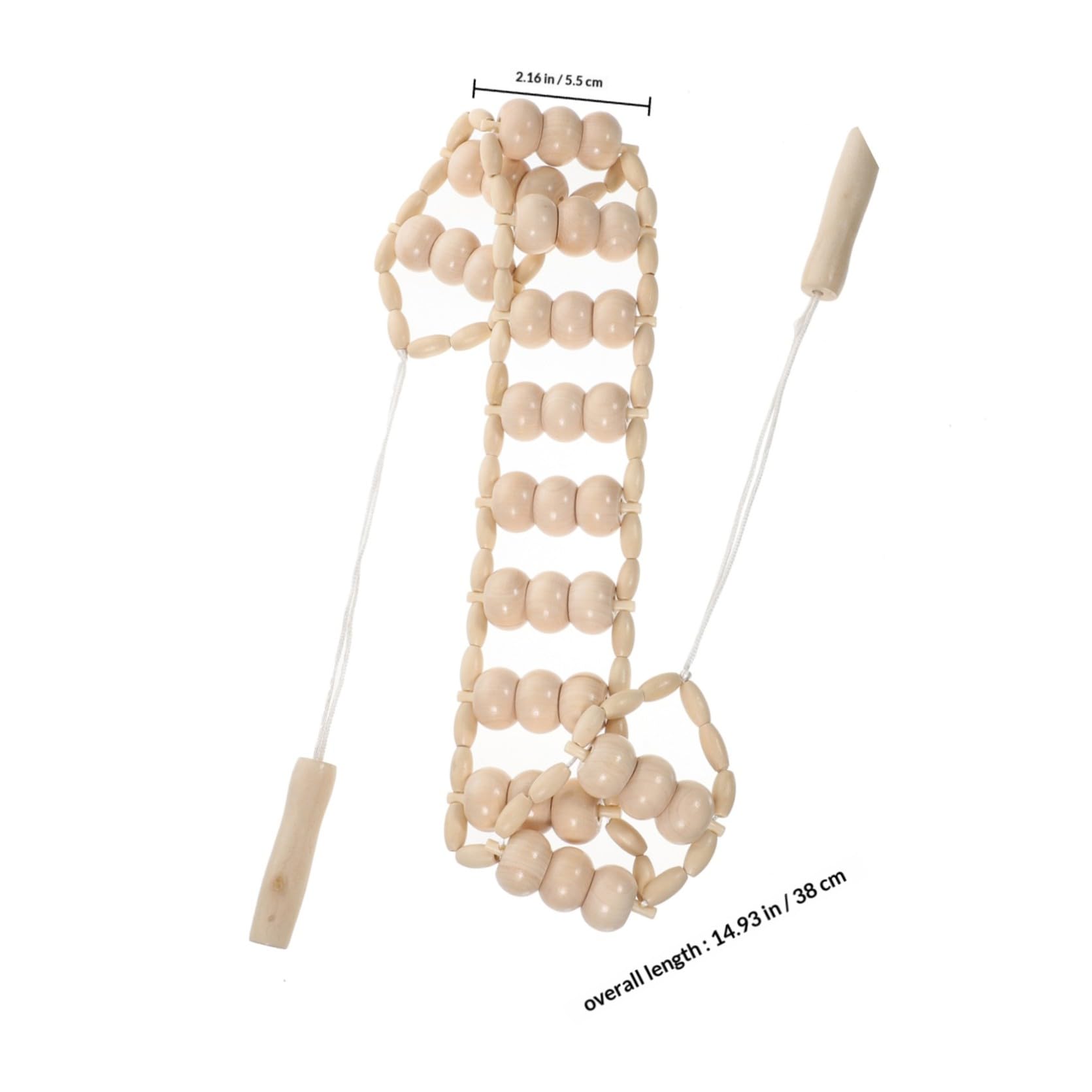 Kit de Maderoterapia de 6 Piezas Rodillo Masajeador Anticelulitis, Masajeador de Madera y Copas de Masaje para Aliviar Fatiga y Uso en Oficina