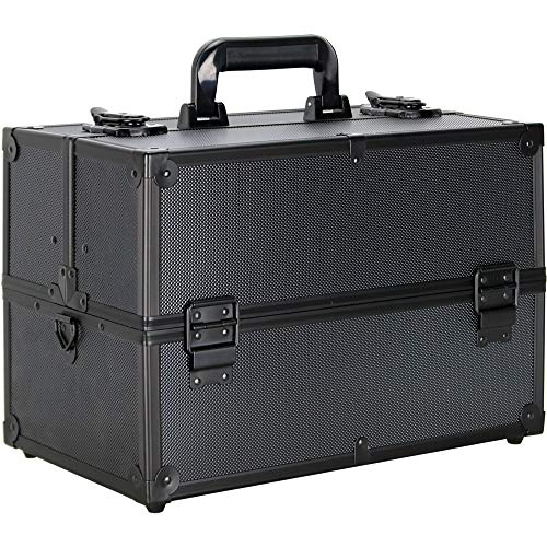 Ver Beauty Bandejas extensíveis de 4 camadas para artesanato, armazenamento portátil, caixa organiza